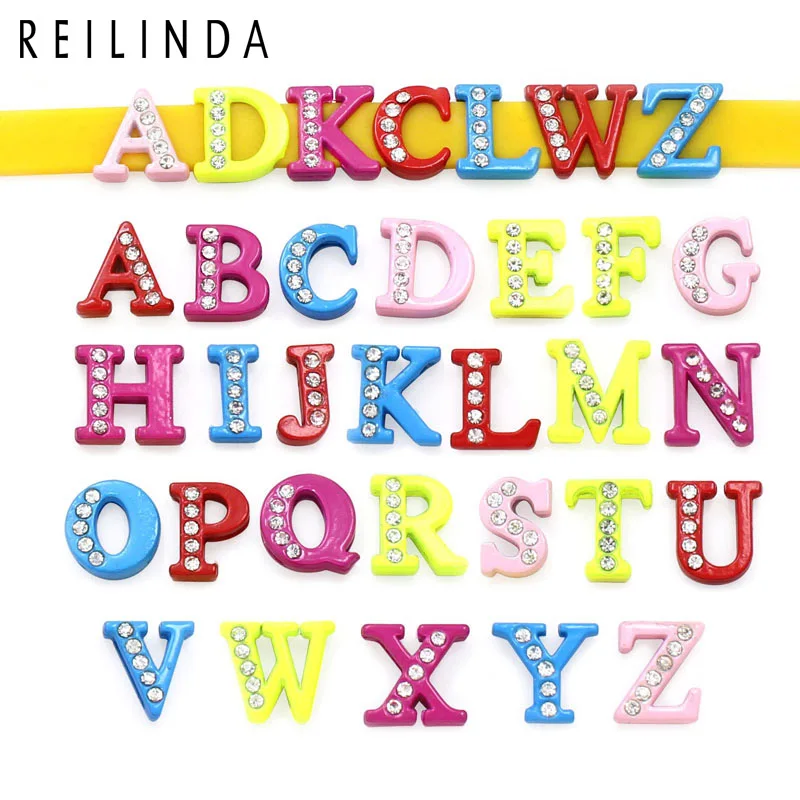 Wholesale 1300pcs Half Rhinestone Colorful 8mm Alphabet Slider Letters Fit Wristbands Or Pet Collar Diy Jewelry Accessories
Wholesale 1300pcs Half Rhinestone Colorful 8mm Alphabet Slider Letters Fit Wristbands Or Pet Collar Diy Jewelry Accessories