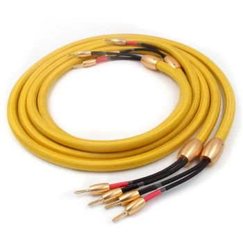 Hifi Accuphase 40th audio speaker cable hifi loudspeaker cable with 24k Gold plated banana plug
Hifi Accuphase 40th audio speaker cable hifi loudspeaker cable with 24k Gold plated banana plug