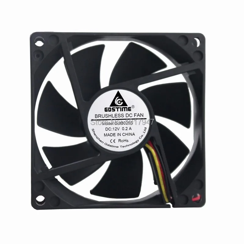 2 Pieces LOT Gdstime DC 12V 3Pin 8025 80mm 80x80x25mm PC Computer Case Cooling Fan
2 Pieces LOT Gdstime DC 12V 3Pin 8025 80mm 80x80x25mm PC Computer Case Cooling Fan