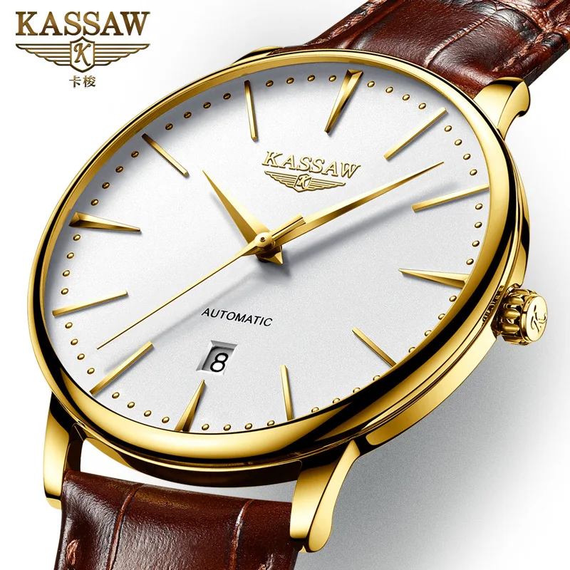 KASSAW Brand New Luxury Watch Men's Simple Fashion Automatic Mechanical Watch Waterproof Hollow Men's Watch Relogio Masculino
KASSAW Brand New Luxury Watch Men's Simple Fashion Automatic Mechanical Watch Waterproof Hollow Men's Watch Relogio Masculino