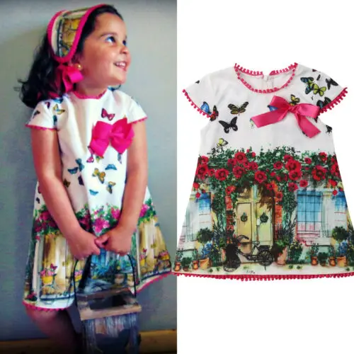 Toddler Kids Girl Oil Painting Butterfly Summer Casual Dress Sundress Clothes 1-6T
Toddler Kids Girl Oil Painting Butterfly Summer Casual Dress Sundress Clothes 1-6T