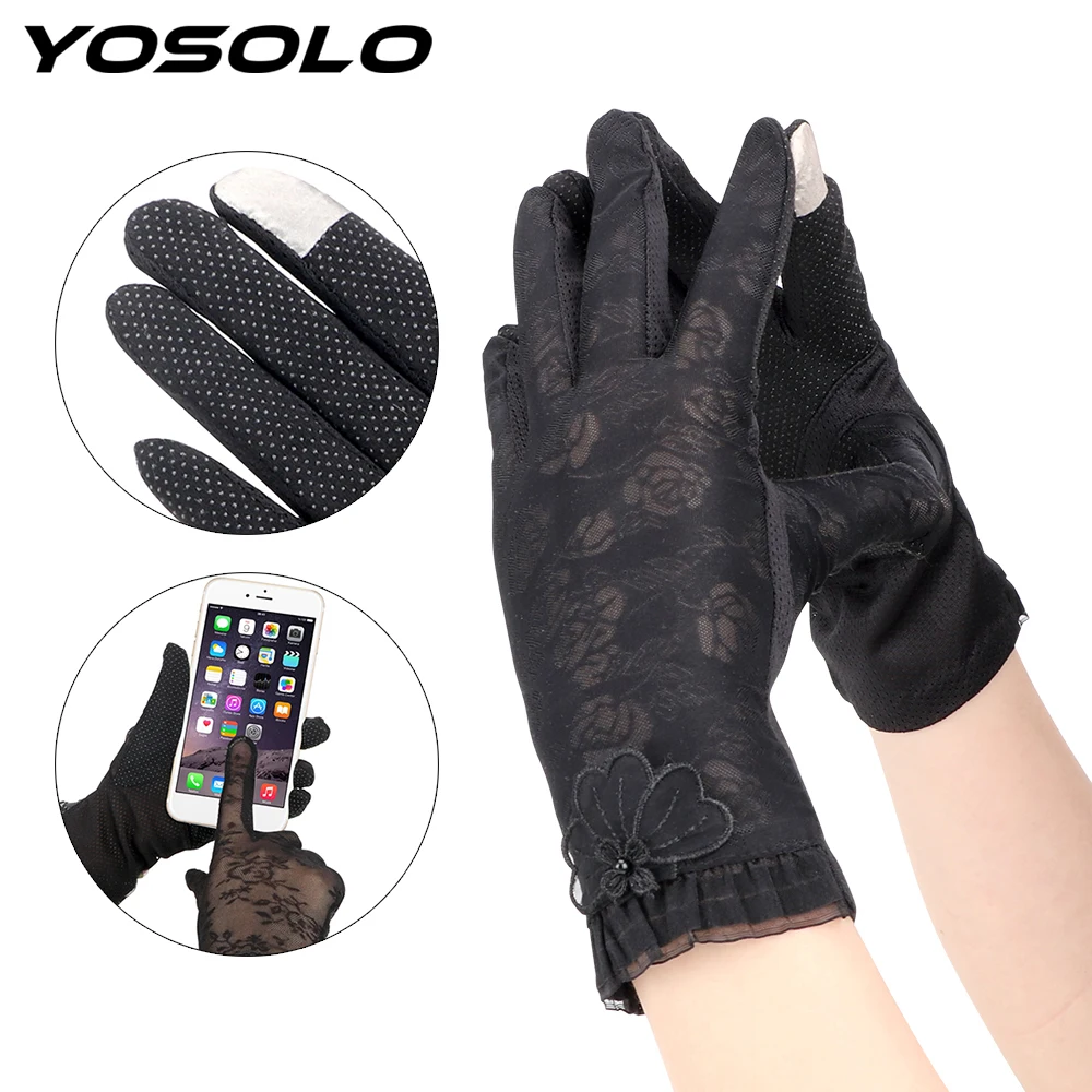 YOSOLO Full Finger Breathable Summer Women UV Sunscreen Gloves Ice Silk Lace Bike Cycling Touch Screen Gloves Motorcycle Gloves
YOSOLO Full Finger Breathable Summer Women UV Sunscreen Gloves Ice Silk Lace Bike Cycling Touch Screen Gloves Motorcycle Gloves