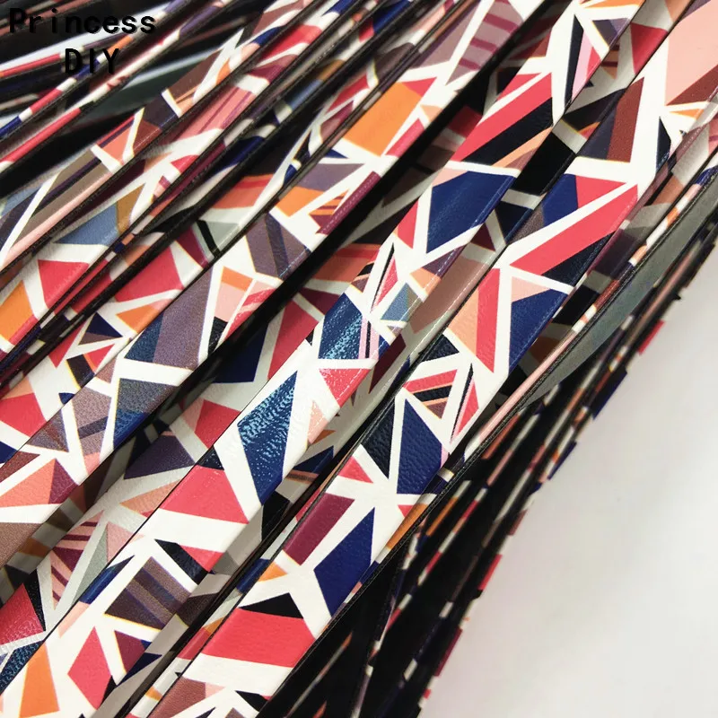 5M/Lot Jewelry Making 12mm Thick PU Ribbon Geometric Print Faux Leather Cord Rope Bias DIY Bracelet Choker Neacklace Dog Collar
5M/Lot Jewelry Making 12mm Thick PU Ribbon Geometric Print Faux Leather Cord Rope Bias DIY Bracelet Choker Neacklace Dog Collar