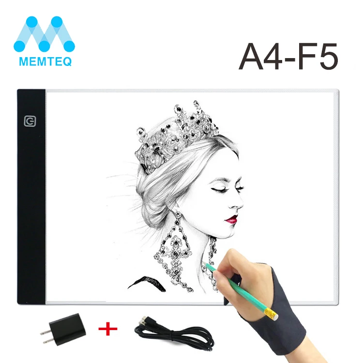 MEMTEQ A4-F5 graphic tablet with LED Panel drawing tablet copy station Art Stencil Drawing Board with 1.5m USB light adjustable
MEMTEQ A4-F5 graphic tablet with LED Panel drawing tablet copy station Art Stencil Drawing Board with 1.5m USB light adjustable