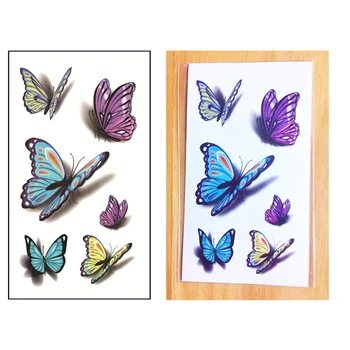 New Arrival 10.5 x 6cm 3D Butterfly Temporary Tattoos Sticker Body Art Removable Waterproof Fake Tattoo 10Pcs
New Arrival 10.5 x 6cm 3D Butterfly Temporary Tattoos Sticker Body Art Removable Waterproof Fake Tattoo 10Pcs