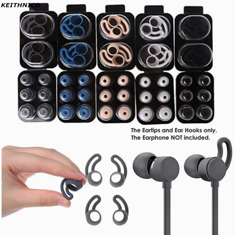 KEITHNICO 5Pairs Silicone Eartips Ear Hook Antislip Earbuds Replacement for Beatsx Urbeats TOUR Earphone
KEITHNICO 5Pairs Silicone Eartips Ear Hook Antislip Earbuds Replacement for Beatsx Urbeats TOUR Earphone