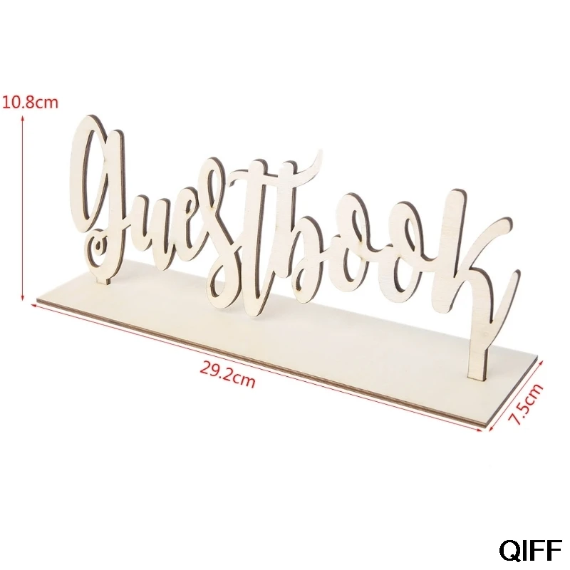 Wholesale Cute Wooden Guestbook Sign Wedding Decor Freestanding Sign Decoration DIY Gift May06
Wholesale Cute Wooden Guestbook Sign Wedding Decor Freestanding Sign Decoration DIY Gift May06