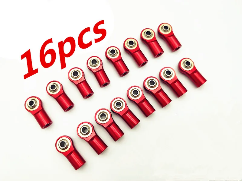 Free Shipping 16pcs/lot Aluminum alloy M4 Trolley head Link Ball Joint Rod End for RC Crawler length 20mm SCX10 D90 D110 TRX-4
Free Shipping 16pcs/lot Aluminum alloy M4 Trolley head Link Ball Joint Rod End for RC Crawler length 20mm SCX10 D90 D110 TRX-4