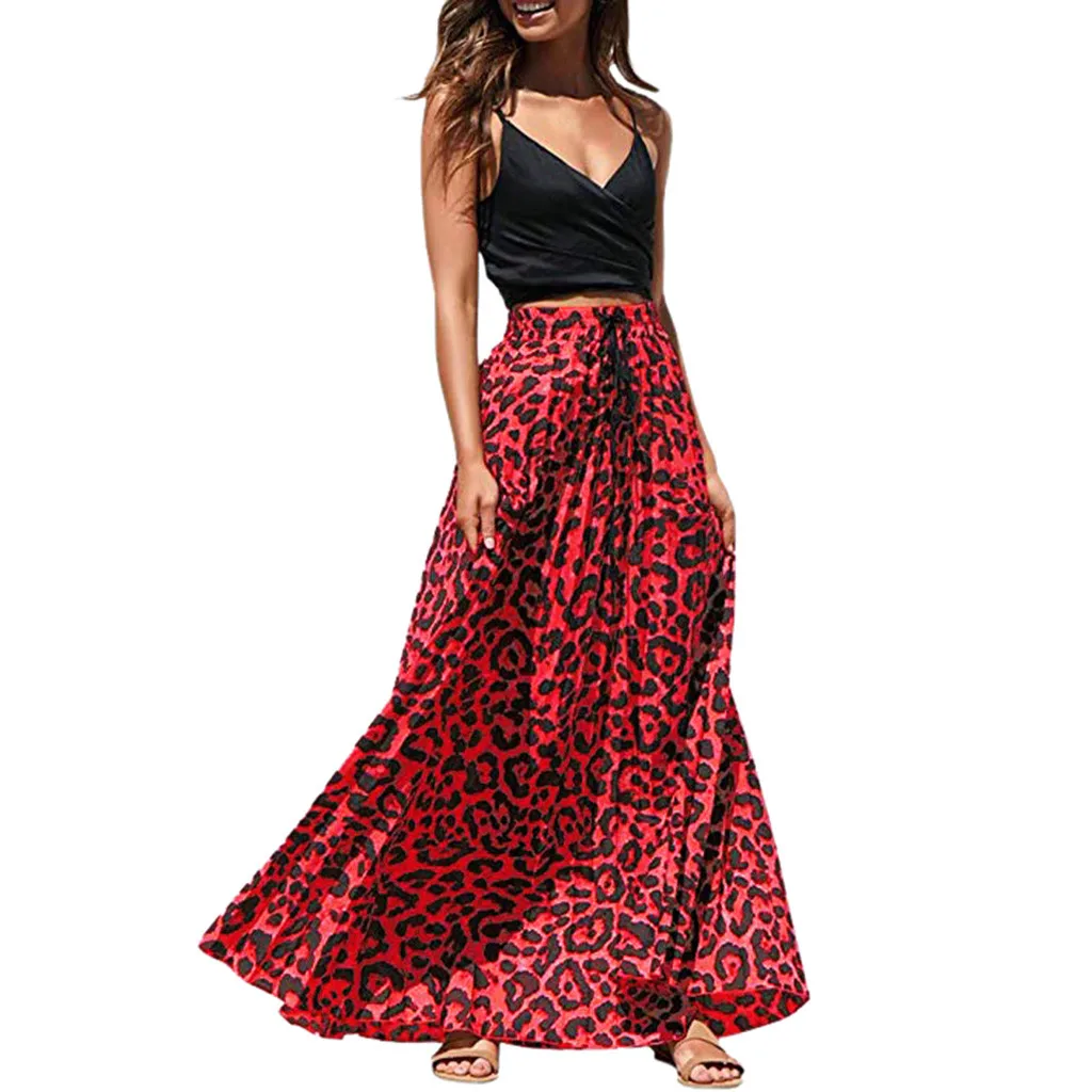 2019 TOP Womens Leopard Print Long Drawstring Pleated High Waisted Bohemian Maxi Skirt diy Casual Solid Asymmetrical skirts a19
2019 TOP Womens Leopard Print Long Drawstring Pleated High Waisted Bohemian Maxi Skirt diy Casual Solid Asymmetrical skirts a19