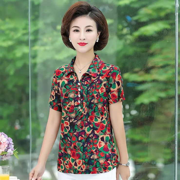 flower tee summer women tops 2019 new middle age mother plus size printed short sleeve t-shirts bottoming shirt
flower tee summer women tops 2019 new middle age mother plus size printed short sleeve t-shirts bottoming shirt