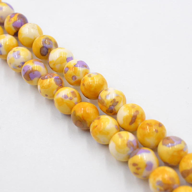 4MM 6MM 8MM 10MM 12MM Natural yellow Dots Rainbow Stones Round Spacer Loose Beads For Necklace Bracelet Charms Jewelry Making
4MM 6MM 8MM 10MM 12MM Natural yellow Dots Rainbow Stones Round Spacer Loose Beads For Necklace Bracelet Charms Jewelry Making