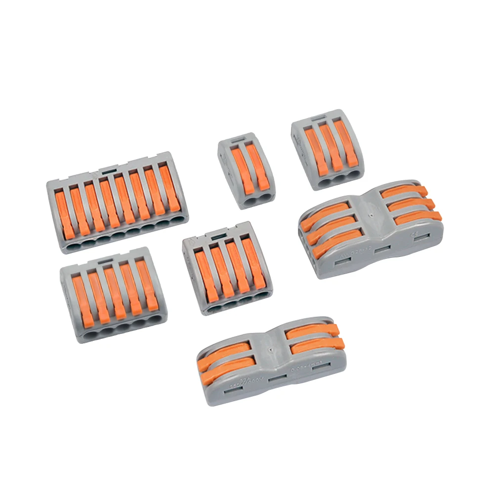 10-100pcs Universal Wiring Cable Connector Terminal Block Conductor 222-412 413 414 415 418 SPL-2 3 Wire Connectors
10-100pcs Universal Wiring Cable Connector Terminal Block Conductor 222-412 413 414 415 418 SPL-2 3 Wire Connectors