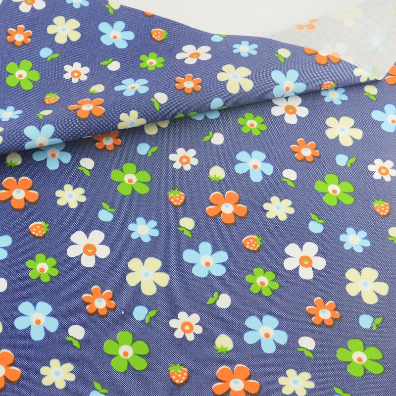 Blue Flower Cotton Fabric Tecido Patchwork Bedding Craft Teramila Fabrics Decoration Tissue Quilting Home Textile Sewing Cloth
Blue Flower Cotton Fabric Tecido Patchwork Bedding Craft Teramila Fabrics Decoration Tissue Quilting Home Textile Sewing Cloth