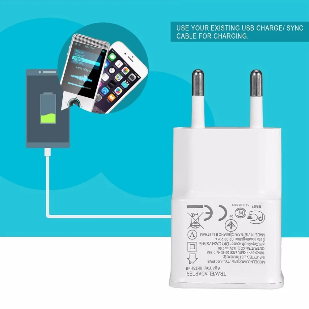 2017 High Quality EU Plug Travel Universal 2A Wall Charger USB Cable For Samsung Galaxy S4 I9500 i9505 S3 I9300 Note 3 N7100
2017 High Quality EU Plug Travel Universal 2A Wall Charger USB Cable For Samsung Galaxy S4 I9500 i9505 S3 I9300 Note 3 N7100