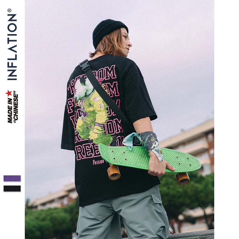 INFLATION Printing Oversize T-shirt Men 2019 Summer Tshirt High Street Loose Style Hip Hop Tshirt Streetwear Men Clothing 9198S
INFLATION Printing Oversize T-shirt Men 2019 Summer Tshirt High Street Loose Style Hip Hop Tshirt Streetwear Men Clothing 9198S