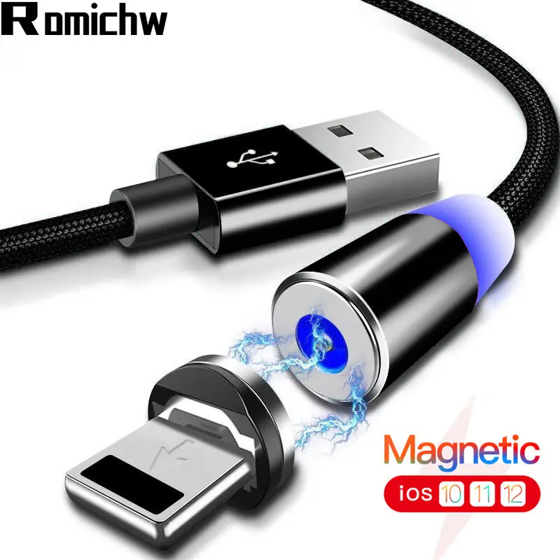 ROMICHW Magnetic USB Cable 2.4A Magnetic Fast Charging Cable For Apple iPhone 6 7 8 Plus X Xr Xs max Magnet Phone Cord
ROMICHW Magnetic USB Cable 2.4A Magnetic Fast Charging Cable For Apple iPhone 6 7 8 Plus X Xr Xs max Magnet Phone Cord
