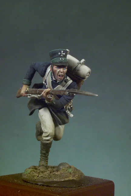 Unpainted Kit 1/ 32 54mm Napoleonic Wars Prussian Infantryman 1815 54mm Historical Figure Resin Kit model
Unpainted Kit 1/ 32 54mm Napoleonic Wars Prussian Infantryman 1815 54mm Historical Figure Resin Kit model