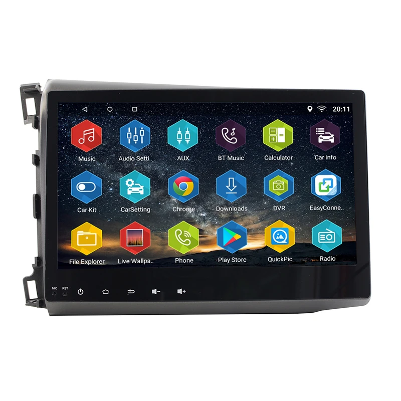10.2" Quad Core Android 7.0.0 Car Radio GPS Navigation Central Multimedia for Honda Civic 2012 2013 2014 2015
10.2" Quad Core Android 7.0.0 Car Radio GPS Navigation Central Multimedia for Honda Civic 2012 2013 2014 2015