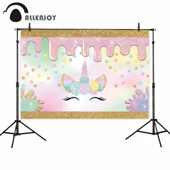 Allenjoy Slime Unicorn Photographic Background Beautiful Girl polka dots star pink halo sequin backdrops Professional photocall
Allenjoy Slime Unicorn Photographic Background Beautiful Girl polka dots star pink halo sequin backdrops Professional photocall