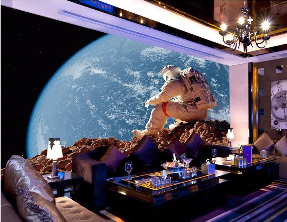 Custom mural 3d wallpaper Astronauts on the moon watching earth wall paper decor painting 3d wall murals wallpaper for walls 3 d
Custom mural 3d wallpaper Astronauts on the moon watching earth wall paper decor painting 3d wall murals wallpaper for walls 3 d