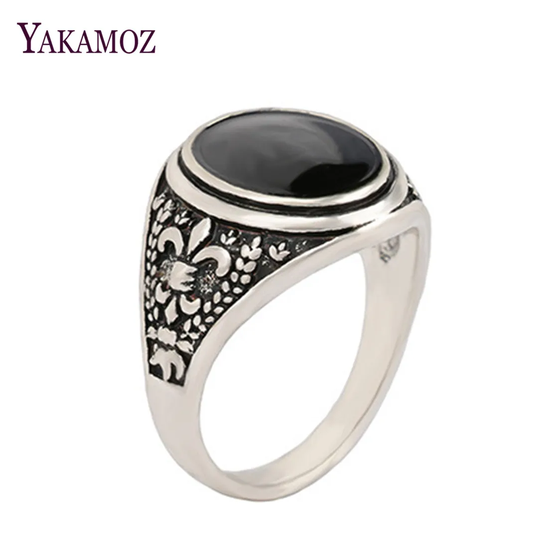Trendy Big Signet Vintage Rings For Women Oval Black Stone Rings Men Cool Rock Punk Antique Silver Ring Jewelry Wholesale
Trendy Big Signet Vintage Rings For Women Oval Black Stone Rings Men Cool Rock Punk Antique Silver Ring Jewelry Wholesale