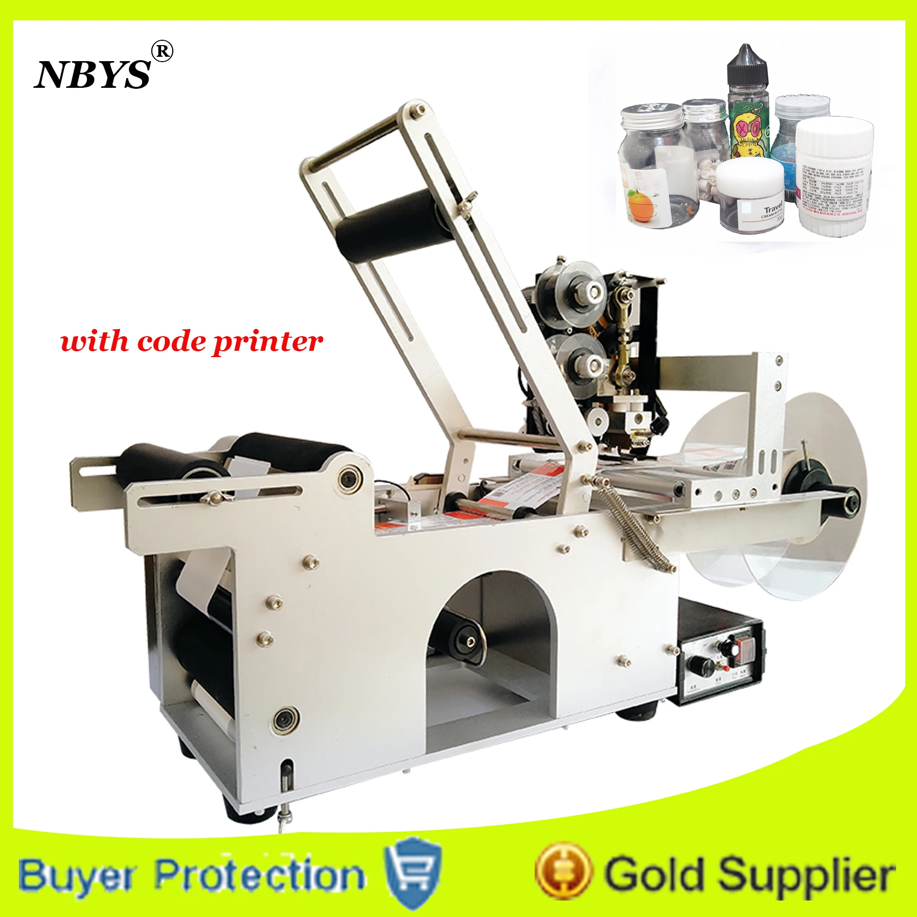 Label Sticker Labelling Semi Automatic Round Bottle Labeling Machine Labeler Stick Printer Date Coder Applicator Free Shipping
Label Sticker Labelling Semi Automatic Round Bottle Labeling Machine Labeler Stick Printer Date Coder Applicator Free Shipping