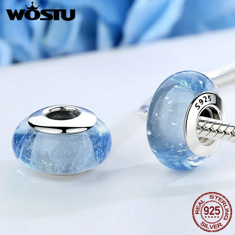 WOSTU 925 Sterling Silver Cinderella's Blue Color Murano Glass Beads Fit Original WOST Charm Bracelet Jewelry BKZ024
WOSTU 925 Sterling Silver Cinderella's Blue Color Murano Glass Beads Fit Original WOST Charm Bracelet Jewelry BKZ024