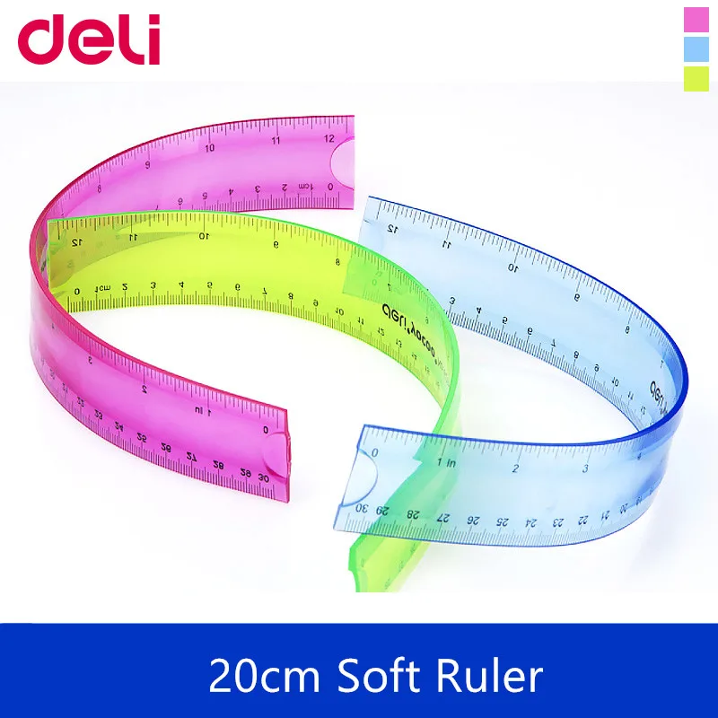 Free shipping Lackadaisical deli 6208 student stationery multicolour ruler tape measure ruler general ruler 20cm flexible ruler
Free shipping Lackadaisical deli 6208 student stationery multicolour ruler tape measure ruler general ruler 20cm flexible ruler