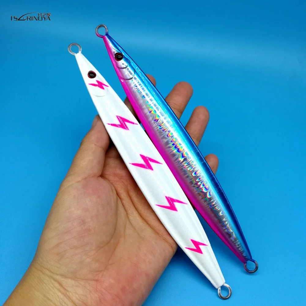 TSURINOYA 1PCS NEW Slow Jigging fishing lure 200g/165g/130g/110g 6colors Sinking Lead Fishing Jig Lure Luminous Bait
TSURINOYA 1PCS NEW Slow Jigging fishing lure 200g/165g/130g/110g 6colors Sinking Lead Fishing Jig Lure Luminous Bait