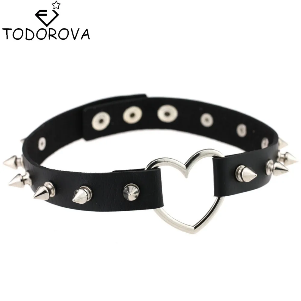 Todorova Handmade Heart Shape Long Rivet Leather Necklace Zinc Alloy Chokers Necklace for Women Jewelry Factory Wholesale Bijoux
Todorova Handmade Heart Shape Long Rivet Leather Necklace Zinc Alloy Chokers Necklace for Women Jewelry Factory Wholesale Bijoux
