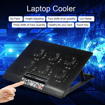NUOXI 12-17 inch Laptop cooling pad Laptop Cooler USB Fan Cooler With 6 Cooling Fans Light Stand Adjusting Blue LED for Laptop 
NUOXI 12-17 inch Laptop cooling pad Laptop Cooler USB Fan Cooler With 6 Cooling Fans Light Stand Adjusting Blue LED for Laptop