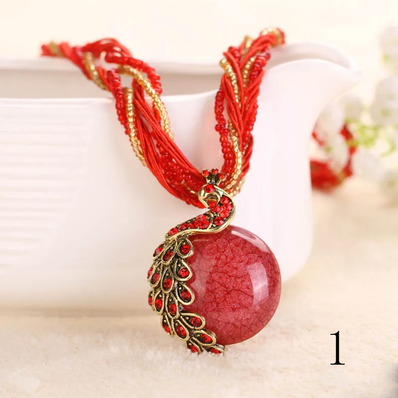 Ethnic Jewelry Bohemian Colorful Women Beads Natural Stone Peacock Pendant Necklace With Multilayer Chain Turkish Jewelry
Ethnic Jewelry Bohemian Colorful Women Beads Natural Stone Peacock Pendant Necklace With Multilayer Chain Turkish Jewelry