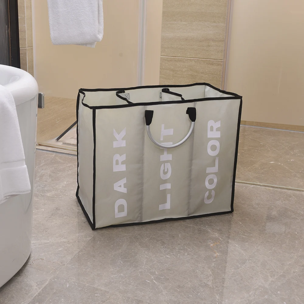 3Section Large Foldable Oxford Laundry Basket Bag Dirty Clothes Storage Box Organizer with Handles Sundries Storage Baskets Box
3Section Large Foldable Oxford Laundry Basket Bag Dirty Clothes Storage Box Organizer with Handles Sundries Storage Baskets Box