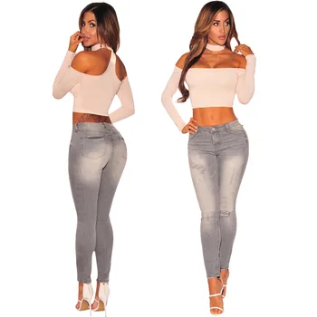 South American new hot fashion personality wear old high waist casual sexy women small feet jeans
South American new hot fashion personality wear old high waist casual sexy women small feet jeans