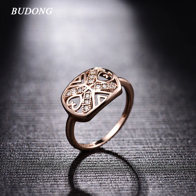BUDONG Infinity Ethnic Mosaic AAA+ Crystal Bohemia Band Rose Gold-Color Ring Women Wedding Ring Luxury Hip-hop Bijoux XUA066
BUDONG Infinity Ethnic Mosaic AAA+ Crystal Bohemia Band Rose Gold-Color Ring Women Wedding Ring Luxury Hip-hop Bijoux XUA066