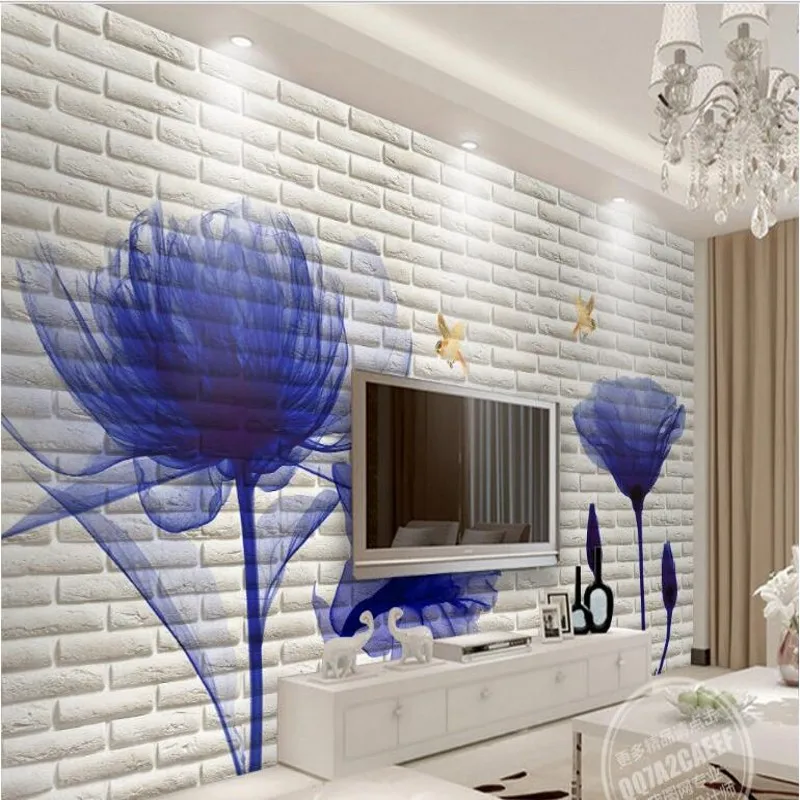 beibehang Custom large fresco European tulip 3D brick wall TV backdrop environmental wallpaper papel de parede para quarto
beibehang Custom large fresco European tulip 3D brick wall TV backdrop environmental wallpaper papel de parede para quarto