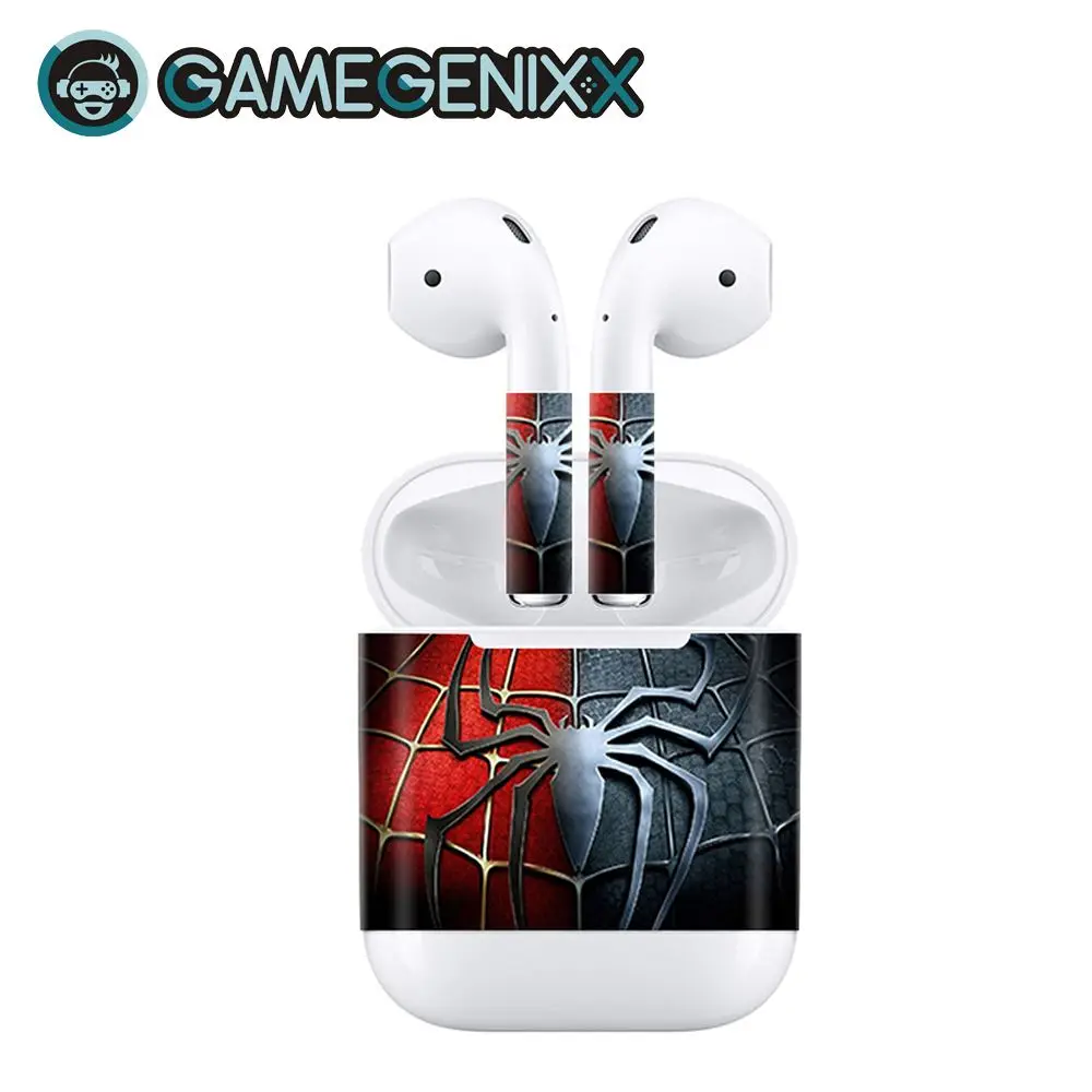 GAMEGENIXX наклейка на кожу виниловая защитная крышка заказ кожа для Airpods-Человек-паук