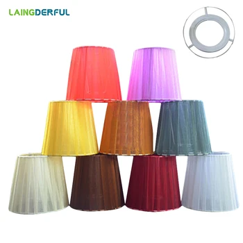 LAINGDERFUL American modern candle lamp Lampshade Wall Lamp cover Cloth Art Light Shade Lamp Cage for E14 crystal chandelier
LAINGDERFUL American modern candle lamp Lampshade Wall Lamp cover Cloth Art Light Shade Lamp Cage for E14 crystal chandelier