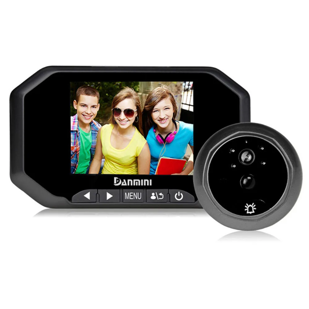 DANMINI 3.5inch Smart Digital Door Peephole Viewer 2.0MP Door Camera IR Night Vision PIR Motion Sensor No Disturb Video Doorbell
DANMINI 3.5inch Smart Digital Door Peephole Viewer 2.0MP Door Camera IR Night Vision PIR Motion Sensor No Disturb Video Doorbell