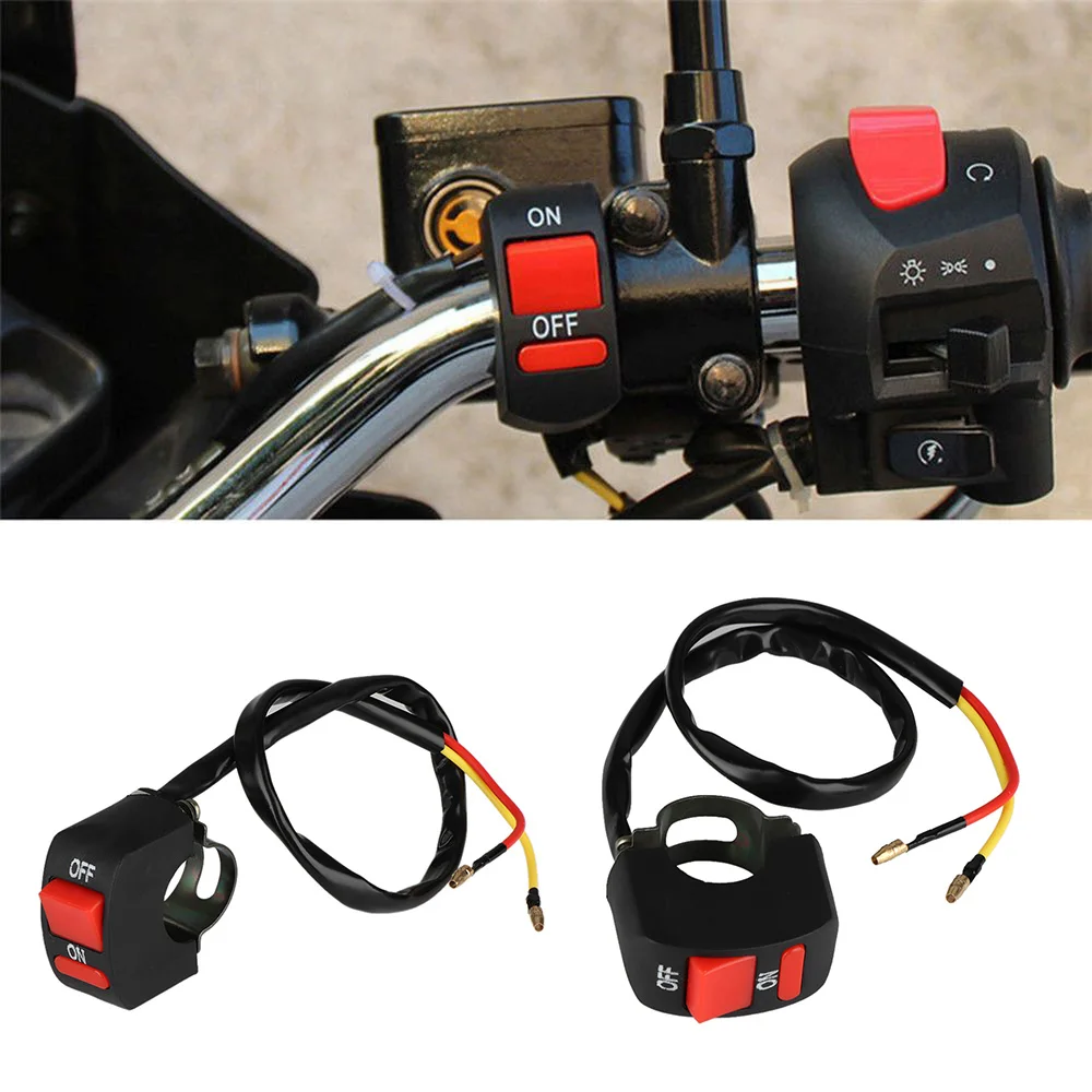 Universal Handlebar Button Bullet Connector Motorcycle Moto Trail Headlight Light Switch Led Lamp ON OFF for motobycle refitted
Universal Handlebar Button Bullet Connector Motorcycle Moto Trail Headlight Light Switch Led Lamp ON OFF for motobycle refitted