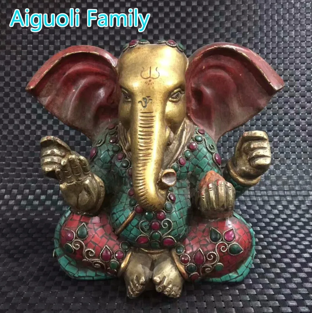 Коллекция, оригинальная тибетская позолоченная бирюза медный Будда, статуя/тибетская ручная работа, инкрустированные драгоценными камнями скульптура Ганеша
Коллекция, оригинальная тибетская позолоченная бирюза медный Будда, статуя/тибетская ручная работа, инкрустированные драгоценными камнями скульптура Ганеша