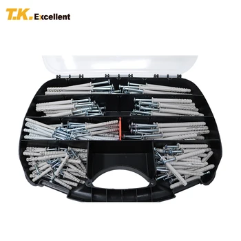 T.K.EXCELLENT 230Pcs Woodworking Round Head Carbon Steel+Nylon Percussive Expansion Combination Screw Color Zinc + Gray
T.K.EXCELLENT 230Pcs Woodworking Round Head Carbon Steel+Nylon Percussive Expansion Combination Screw Color Zinc + Gray