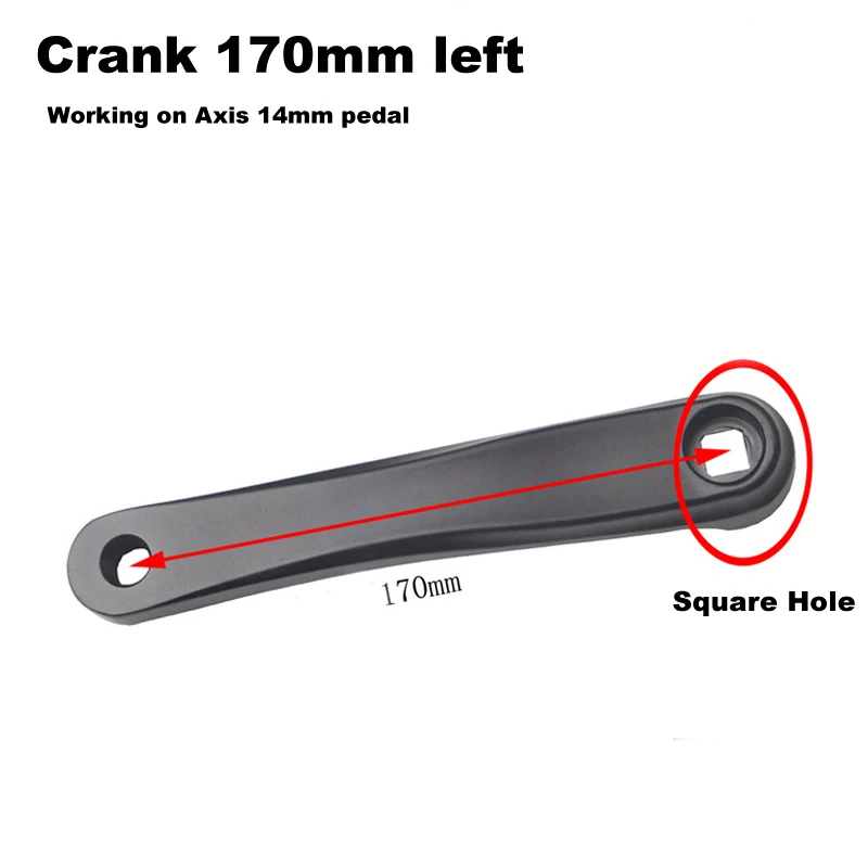 MTB Bike Cranks 170mm Bicycle Crank Square Hole Crankset Repair Part Cycyling Left Crank Arm
MTB Bike Cranks 170mm Bicycle Crank Square Hole Crankset Repair Part Cycyling Left Crank Arm