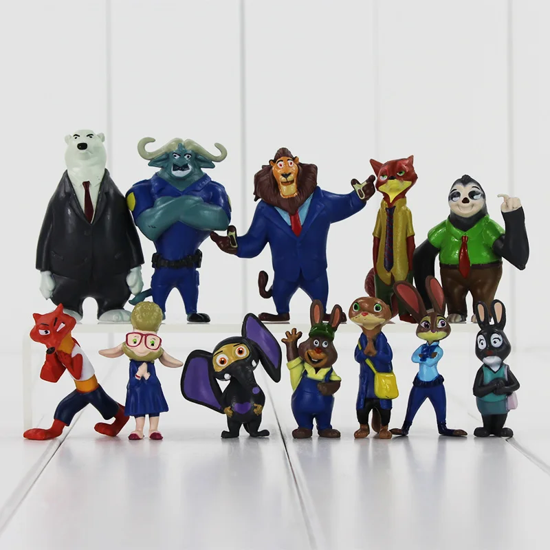 12pcs/set Anime Zootopia Rabbit Judy Hopps Fox Nick Animals PVC Action Figure Toys Collection Model Dolls For Kids
12pcs/set Anime Zootopia Rabbit Judy Hopps Fox Nick Animals PVC Action Figure Toys Collection Model Dolls For Kids