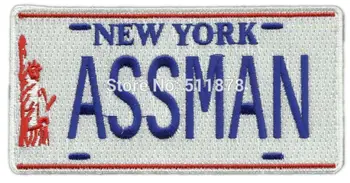 4.5" Cosmo Kramer's Impala NY ASSMAN License Plate Seinfeld tv movie Rock Punk applique iron on patch Biker Vest Patch
4.5" Cosmo Kramer's Impala NY ASSMAN License Plate Seinfeld tv movie Rock Punk applique iron on patch Biker Vest Patch