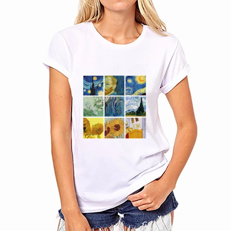 Summer 2019 Tumblr Van Gogh Graphic Funny Shirt Tees Harajuku Ulzzang Aesthetic Womens Tops Female Clothes Vintage Tshirt
Summer 2019 Tumblr Van Gogh Graphic Funny Shirt Tees Harajuku Ulzzang Aesthetic Womens Tops Female Clothes Vintage Tshirt