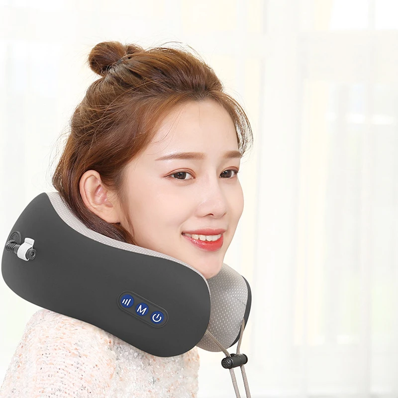 Charging U Shape Kneading Neck Massager Vibrating Neck Massage Pillow Cervical Treatment Magnet Therapy Pulse Travel Sleeping
Charging U Shape Kneading Neck Massager Vibrating Neck Massage Pillow Cervical Treatment Magnet Therapy Pulse Travel Sleeping