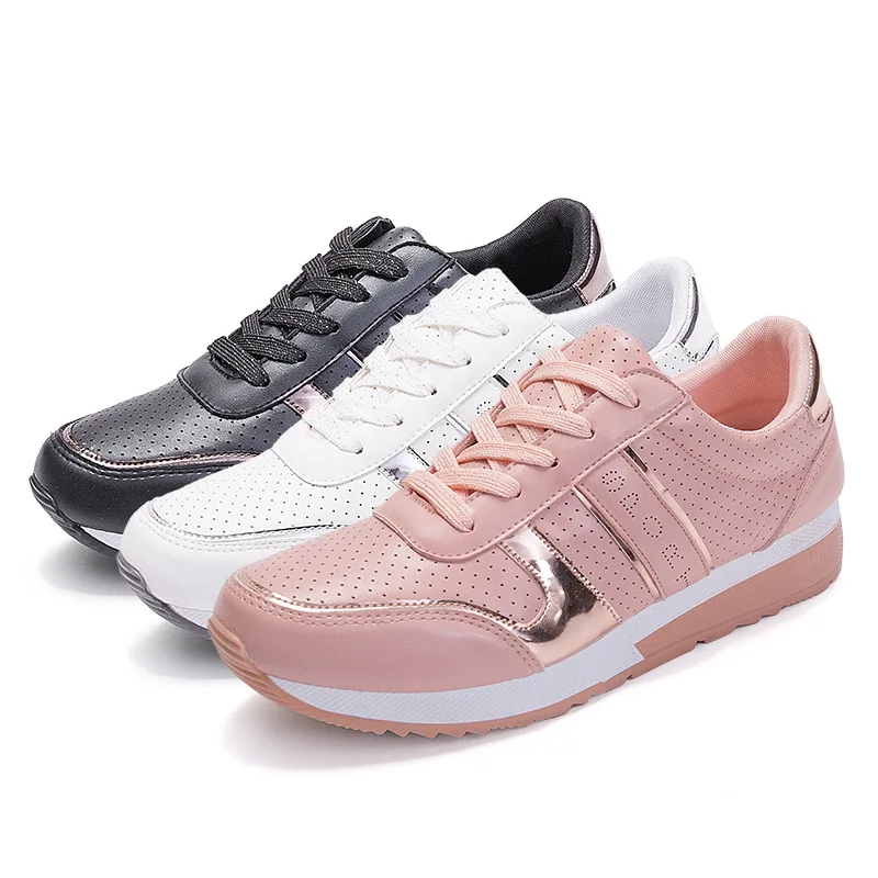 Women's Vulcanize Shoes New 2019 Women's Sneakers Fashion Casual Lace Up Sport Breathable Flat Shoes Trainers Chaussure Femme
Women's Vulcanize Shoes New 2019 Women's Sneakers Fashion Casual Lace Up Sport Breathable Flat Shoes Trainers Chaussure Femme