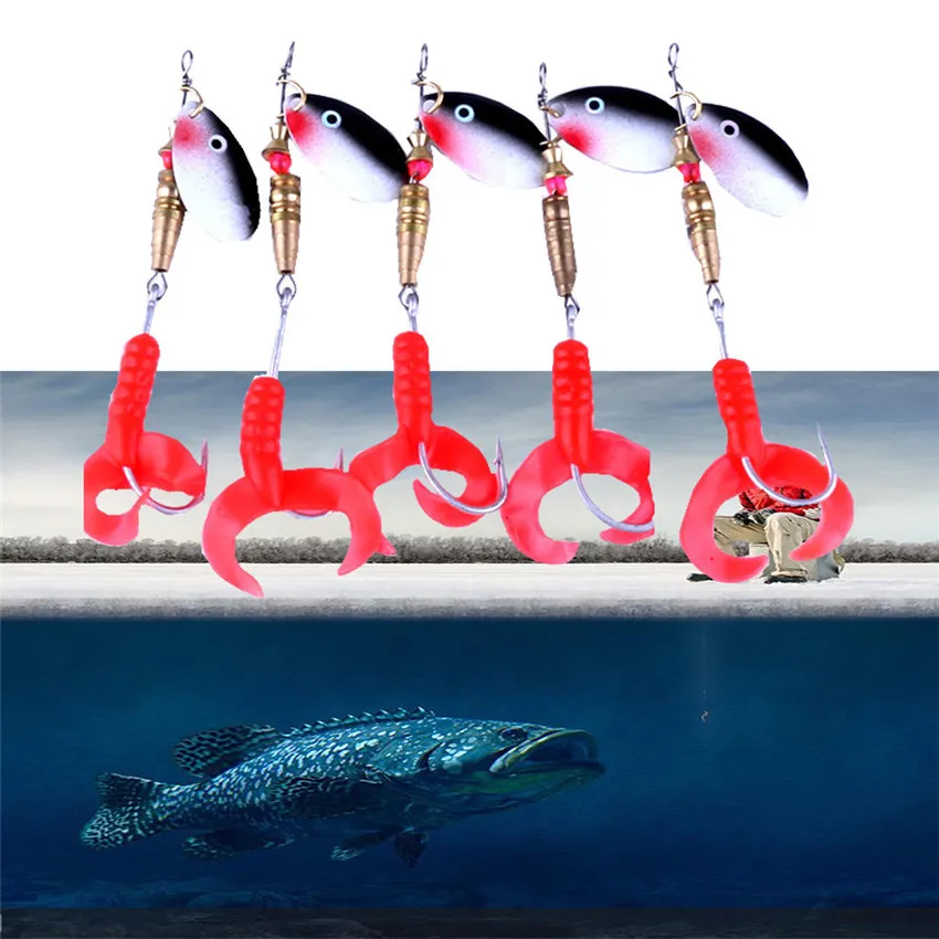 5pcs 9cm Fishing Lures Artificial Baits Plastic Silicone Sea Swimbaits Lot Baits With Hooks Spoon Metal Fishing Accessories 4A
5pcs 9cm Fishing Lures Artificial Baits Plastic Silicone Sea Swimbaits Lot Baits With Hooks Spoon Metal Fishing Accessories 4A