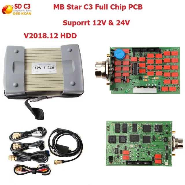 MB Star C3 Full Set With 5 Cables Auto Diagnostic tool MB C3 with v2019.3 HDD MB Star C3 Engine Analyzer multi-language
MB Star C3 Full Set With 5 Cables Auto Diagnostic tool MB C3 with v2019.3 HDD MB Star C3 Engine Analyzer multi-language
